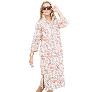 Holly Shae Design Seashell Printed Midi Dress